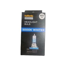 ✅Halfords 5000k H11/711 Headlamp - 12V 55W Cool White Light