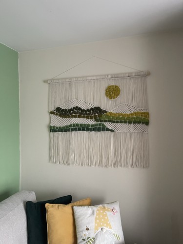 Macrame large merino wool - &,