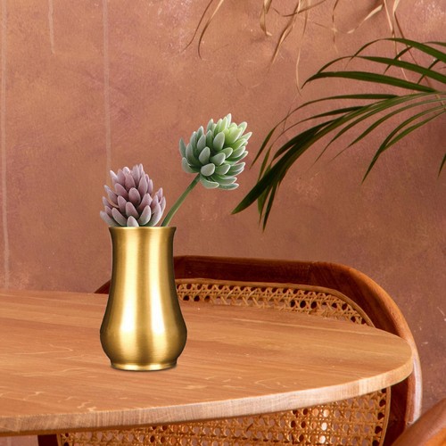 Brass vase flower pot - pot, rustic