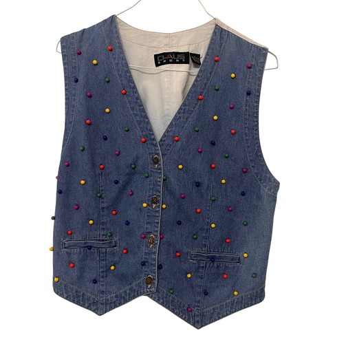 Vintage chaus sport denim vest - vintage,