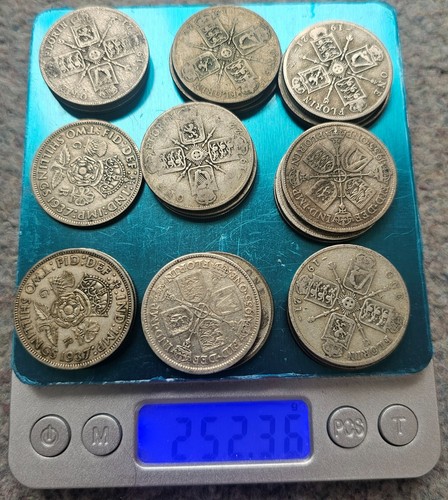 Pre 1947 silver coins - 1947, 50%