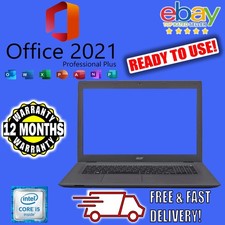 Acer Aspire E5-773 17.3" Inch W11 Office i5 16GB RAM 128GB SSD 750GB VAT Laptop