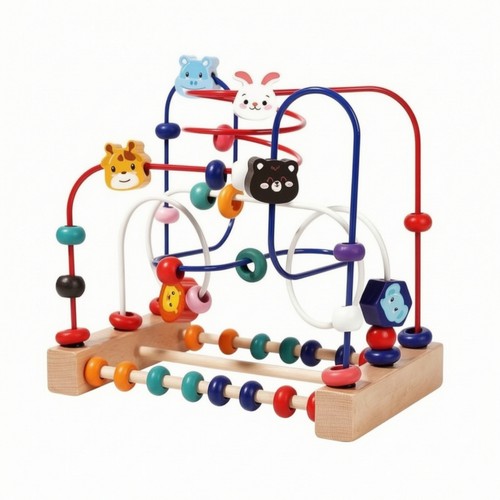 Animal bead maze toy - bead,