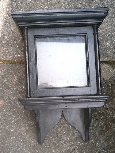 Small hooded clock case - hooded,