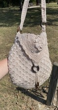 Matalan Gold Crochet Flap Over