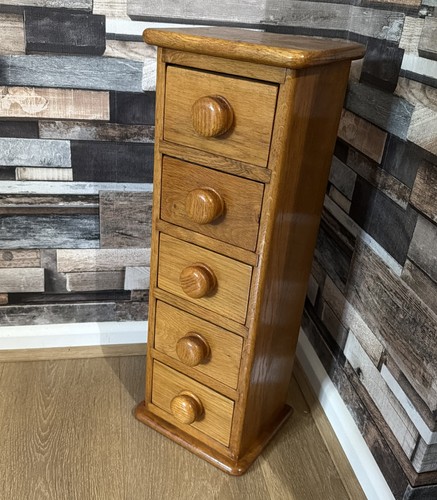 Vintage pine draw slimline - pine, 5