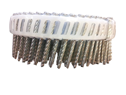 Plastic collated coil nails - plastic,