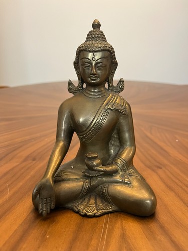Brass bronze medicine buddha - medicine,