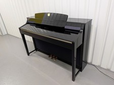 YAMAHA CLAVINOVA CLP-380PE DIGITAL PIANO + STOOL GLOSSY BLACK stock nr 25463