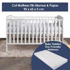 Baby Toddler Travel Cot Mattress 95 x 65 x 5cm Fits Graco Red kite Mothercare UK