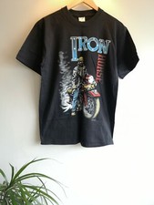 Vintage Iron Horse Tshirt By "Zip It - London" Black Medium (motorcycle/biker) 