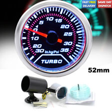 2" 52mm Turbo Boost Gauge Mechanical Digital Dial Free Pod 12V Red Needle LED UK