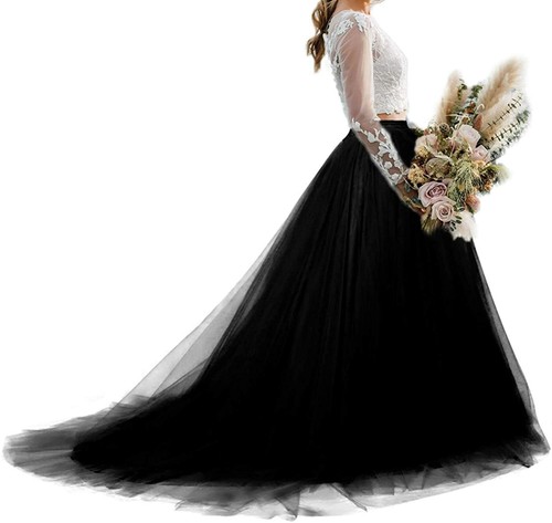 Long maxi tulle skirt - maxi,