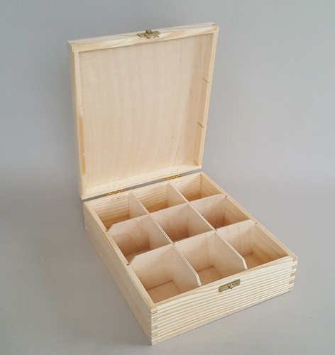 Wooden box tea bags chest - box,