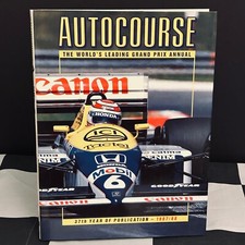AUTOCOURSE 1987 88 ANNUAL YEARBOOK FORMULA ONE 1 INDY SPORTS CARS LE MANS PIQUET