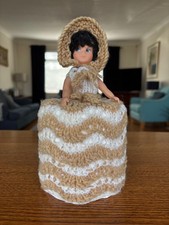 Vintage Kitsch Crochet Toilet