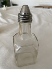 Glass Vinegar Bottle Screw Cap Reusable