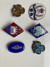 Girl guide metal badges -