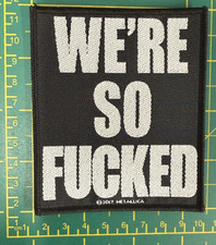 Metallica We're So Fcked Woven