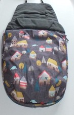 Cosatto Giggle 2 & 3 reversible footmuff Hygge Houses - Fits Giggle Mix & Wow