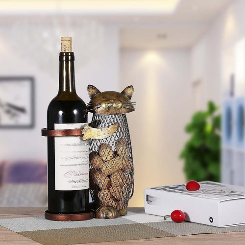 Cat wine rack - cat, bottle
