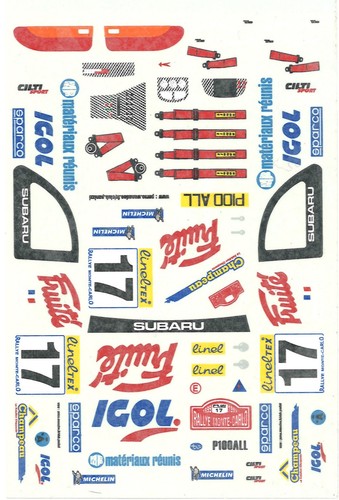 Decal subaru impreza wrc - subaru,