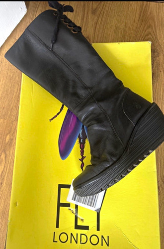 Fly london yust black leather - fly,