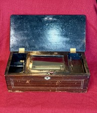 Antique Original SWISS CYLINDER MUSIC BOX  🎶 NO BROKEN TEETH WATCH VIDEO