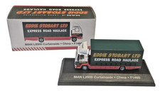 1:76 Scale Model Truck Eddie Stobart MAN L2000 Curtainside China F1460 Atlas