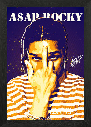 Asap rocky framed - rocky, art