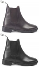 Brogini Pavia Piccino Kids Short Leather Riding Jodhpur Boots Brown/Black 9-2.5