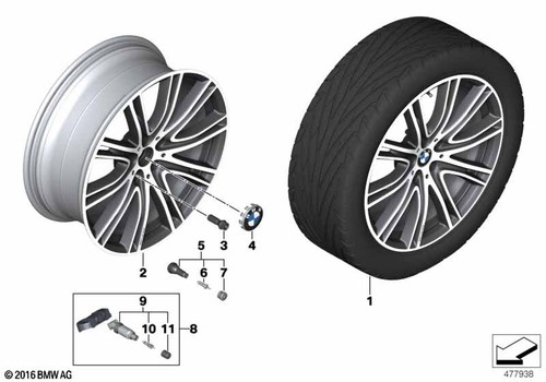 Bmw genuine light - genuine, wheel