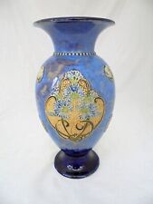 Victorian Royal Doulton Lambeth Vase by Bessie Newbery Floral