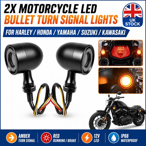 Motorcycle led bullet brake - 2x,