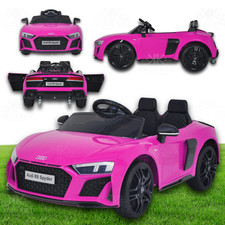 Kids Electric Ride On Car AUDI R8 | 12V Licensed | Pink | Girls | Parental RC