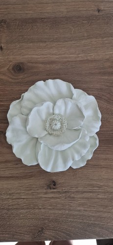 Poppy made with white - with, plaster