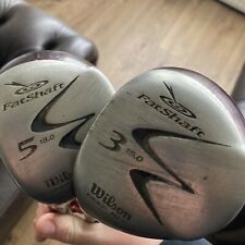 Wilson Fat Shaft left handed Deep Red 5 wood and 3 wood