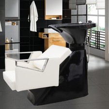 Salon Chair Backwash Shampoo Sink Hairdressing Barber Hair Washing White