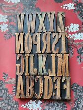 Art Nouveau Letterpress wooden PRINTING BLOCKS 8.4cm High. Choose Your Letters.