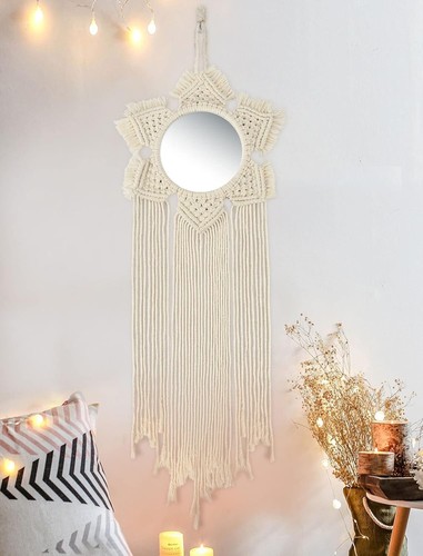 Hanging dreamcatcher mirror - hanging,