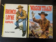 X2 BRONCO LAYNE ANNUAL - WAGON TRAIL ANNUAL - TY HARDIN, ROBERT HORTON - WESTERN
