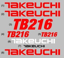 Decal Sticker set for TAKEUCHI