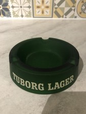 Tuborg Green Glass Ashtray Pub
