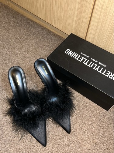 Black satin point plt - point, heels