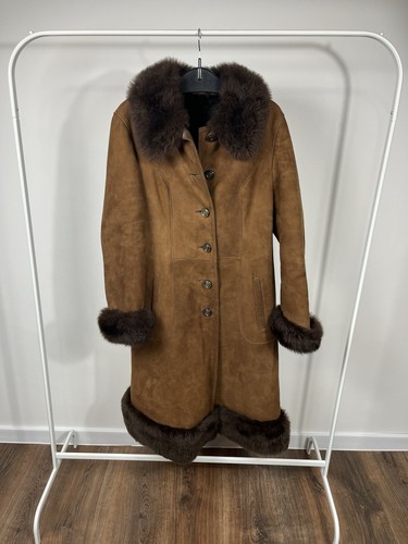 Vintage brown sheepskin - vintage,