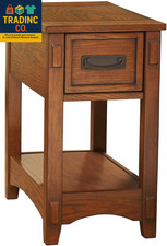 Breegin New Traditional Wooden Chair Side End Table with 1 Drawer and 1 Fixed Sh