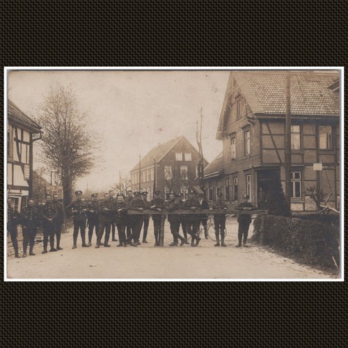 British zone soldiers postcard - british,
