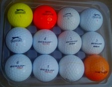 12 SLAZENGER & DUNLOP (mix) SOFT/TOUR/Bdh/ Balata/Distance A/B/C GRADE