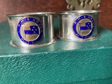 Pair Napkin Rings R.M.S ARAWA