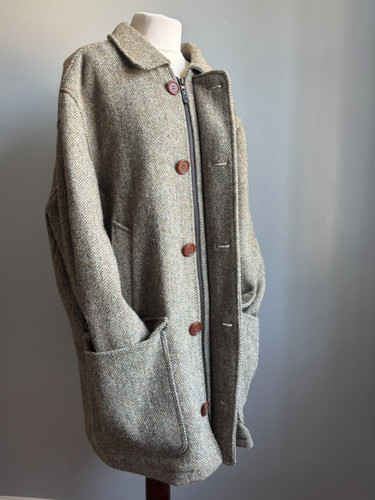 Harris tweed coat long - harris,